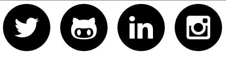 Fontawesom social icon example